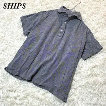 쉽스 피케 셔츠 M 그레이 반팔 캐주얼 스마트 바즈아이