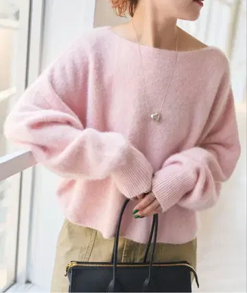 Spick&Span 폭스/알파카 루즈 니트