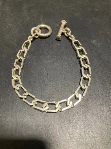 멕시코 Mexico 타스코 제조 헥사곤 체인 팔찌 실버925