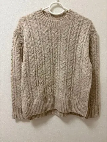 [ 미사용 ] 무인양품 / 케이블 스웨터