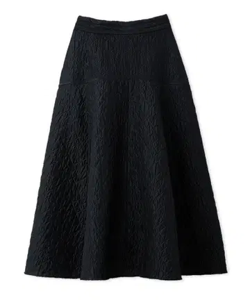 SNIDEL 퀼팅 자카드 볼륨 스커트