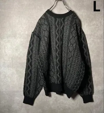 CORSINI 니트 스웨터 디자인 올 패턴 빈티지 3D 니트 아트