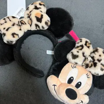디즈니 레오파드 무늬 머리띠 미니백 세트