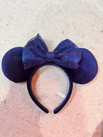네이비 미키마우스형 머리띠 미니 디즈니 머리띠