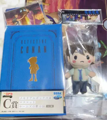새상품 명탐정 코난 세가 럭키 쿠지 메모리얼 컷 홈즈의 묵시록 세트