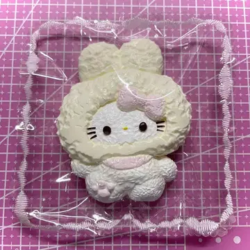 스퀴즈 쪼물쪼물 squeeze 생크림풍 화이트 고양이