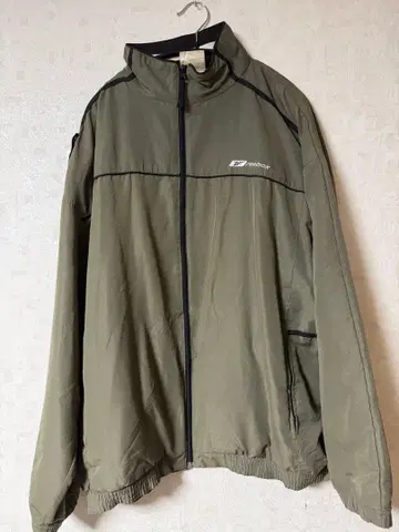 90s 만국기 택 Reebok 카키 L 나일론 자켓