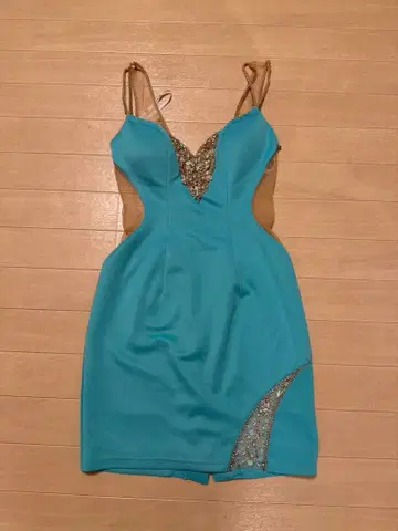 비즈 장식 루드 드레스