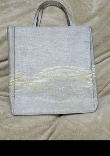 실버 일본 의류용 토트백