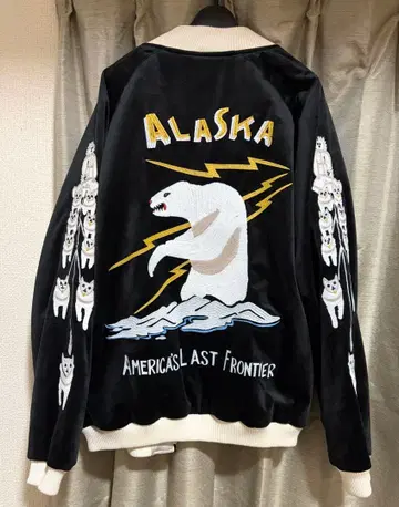 HOUSTON 휴스턴 벨벳 스카잔 알래스카 블랙 L 사이즈