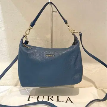 [ 새상품급 ] FURLA 소피 가죽 숄더백 2way 블루
