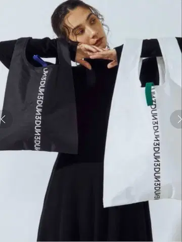 UN3D. 에코백 L 블랙