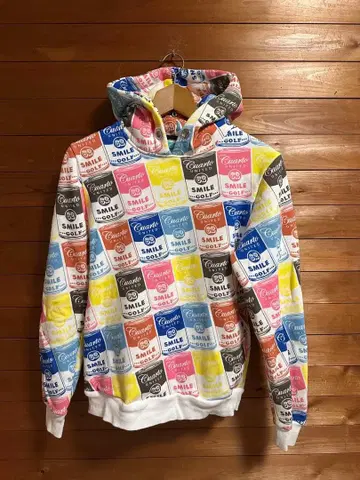 쿠알토 유나이티드 캔 패턴 후드티 M