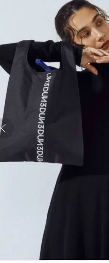 미개봉 새상품 UN3D. 에코백 M 블랙