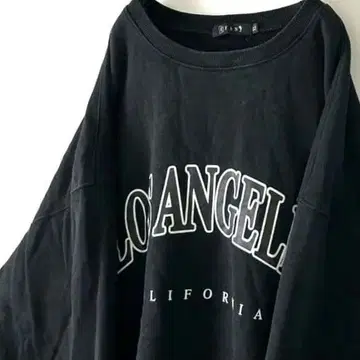 EFAN 로스앤젤레스 맨투맨 트레이닝복 XL 블랙 구제 의류