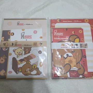 리락쿠마 레터 세트 미스터 도넛 콜라보 미개봉 새상품