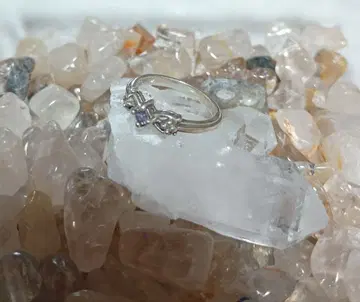 탄자나이트 실버 반지 5호 핑키링 s925 각인 있음