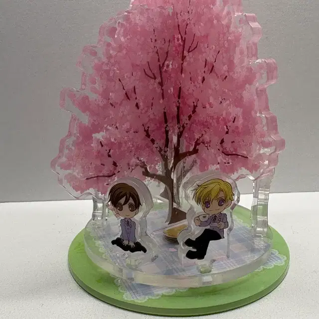 오란고교호스트부 360도 회전 벚꽃나무 아크릴스탠드 피규어 고전굿즈
