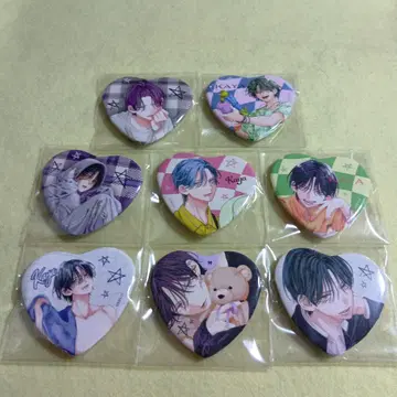 하트형 캐릭터 배지 전 8종 봄의 폭풍과 몬스터 아마미네 카야 캔뱃지