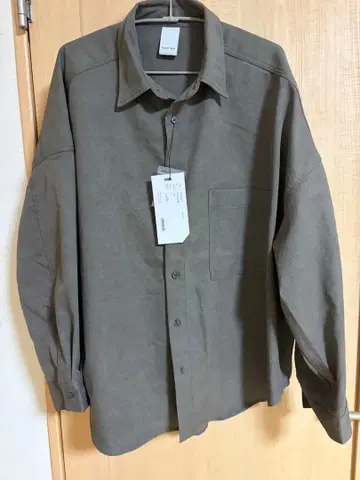 Casper John 카키 긴팔 오버 셔츠 사이즈 S (M 상당)