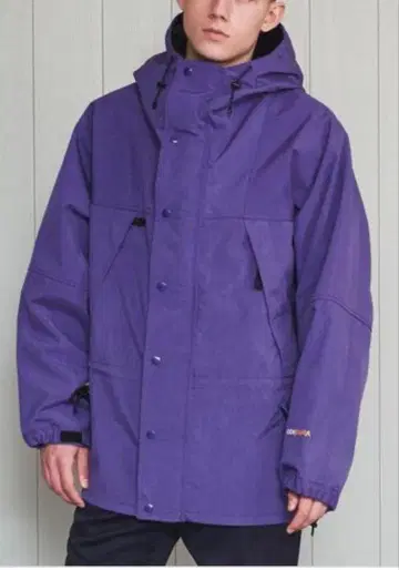 H BEAUTY&YOUTH 나일론 아노락 마운틴 후드티