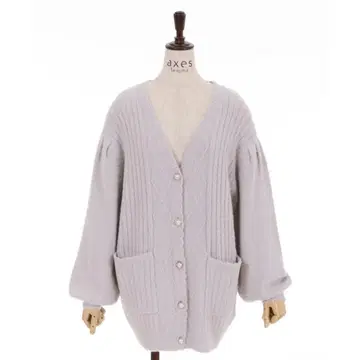 axes femme 페더 니트 가디건