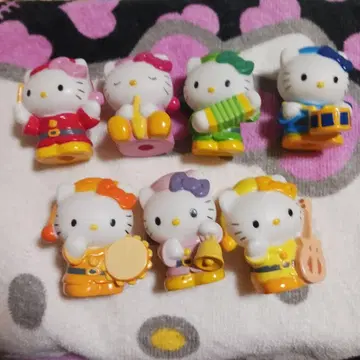 헬로키티 악기 피규어 7개 세트