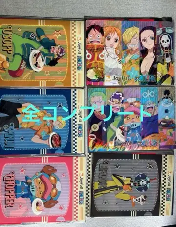조이풀 원피스 콜라보 한정판 클리어 파일 전 12종 풀 컴프 세트