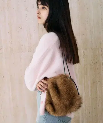 새상품 & .NOSTALGIA 인조 모피 복조리 백