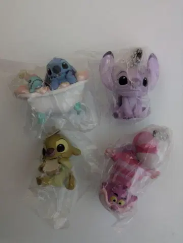 스티치 루벤 엔젤 캡슐 토이 4체 세트