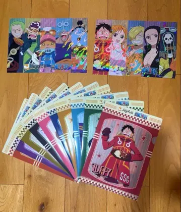 원피스 조이풀 콜라보 클리어 파일 컴프 12장 시크릿 포함