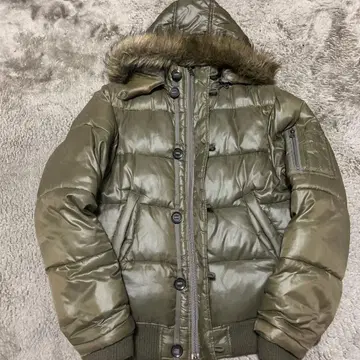 퍼 다운 광택 y2k 더블 지퍼 하이넥 쇼트 기장