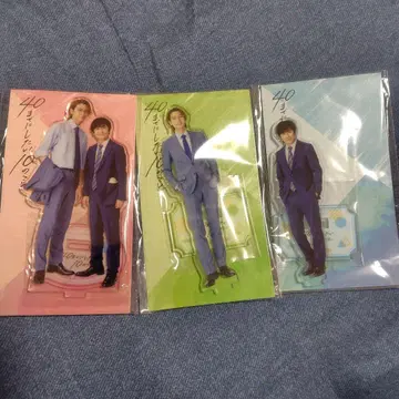 40세까지 하고 싶은 10가지 일 아크릴 스탠드 3개 세트