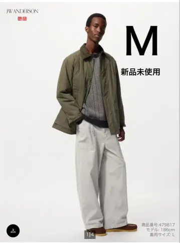 유니클로 JW 앤더슨 코듀로이 워크 팬츠 M 그레이