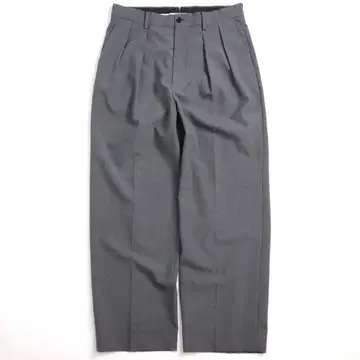 adam et rope wlt 울 혼방 2턱 와이드 슬랙스 그레이