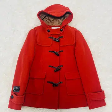 카넬리안 LATORRE 원단 울 더플 코트 오렌지 레드 M