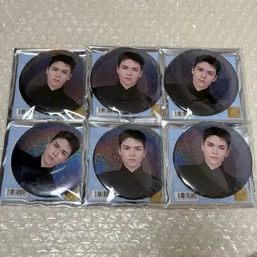 세븐틴 NEW 일러스트 버논 캔뱃지 6종