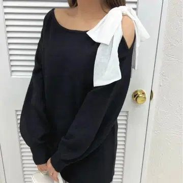 apres jour 리본 라메 니트 튜닉 ZOZOTOWN 한정판 아이템