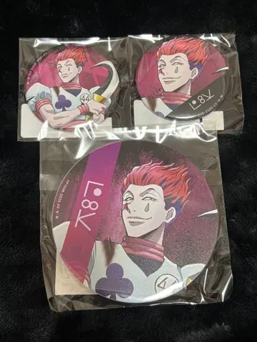 헌터헌터 Web 복권 히소카 캔뱃지 2종 코스터