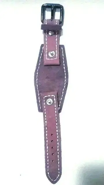 성인용 핑크 가죽 벨트 실버 스티치/비트 장식 크롬 실버 버클