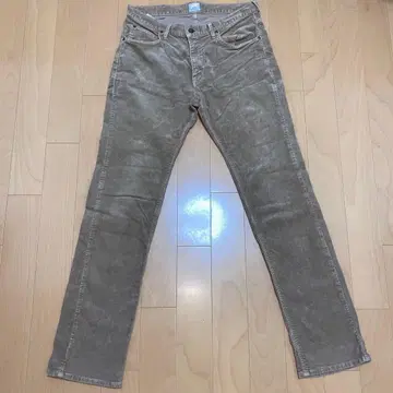 Lee 101 베이지 슬림핏 데님 팬츠 코듀로이