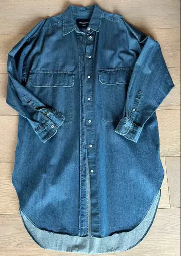 YANUK 블루 긴팔 셔츠 S 새상품급