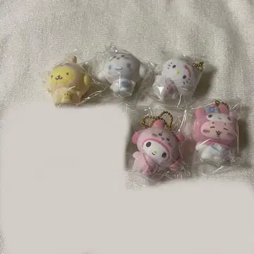 치이카와 산리오 시크릿 플로키 마스코트 참 7개 세트