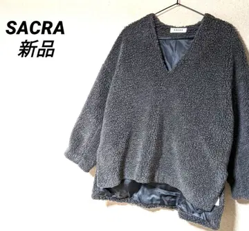 SACRA 보아 자켓 푸들 풀오버 오버 사이즈 자켓