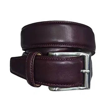 [ L ] 폴스미스 쉘 코도반 벨트 와인 레드