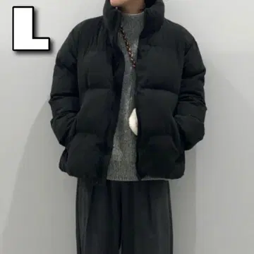 최저가 GU 히트 패디드 코듀로이 블루종 블랙 L 새상품급