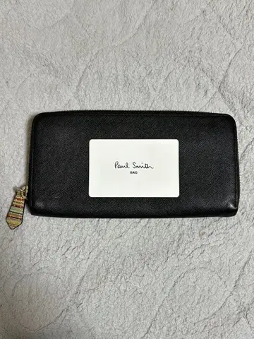 폴 스미스 장지갑 블랙 폴스미스 지퍼 척 가죽