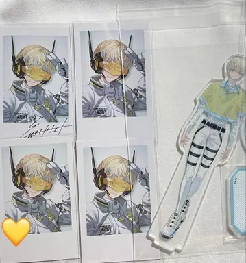 히바치 마나 아크릴 스탠드 폴라로이드풍 카드