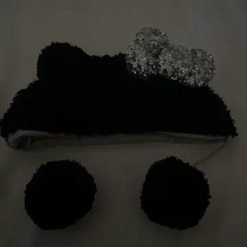 USJ 블랙 리본 포함 머리띠 키티