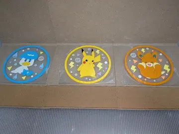 포켓몬스터 클리어 러버 코스터 3개 (쿠와레스 피카츄 파모)